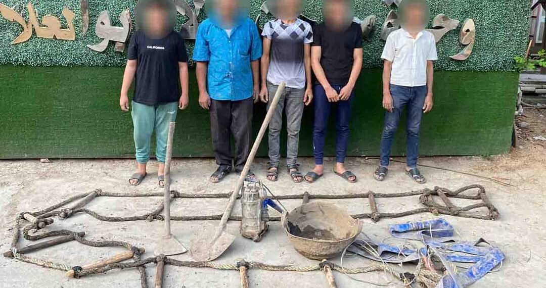 ضبط ٥ أشخاص اثناء تنقيبهم عن الآثار داخل عقار ببولاق أبو العلا