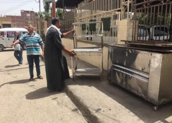 حملات الاشغالات مستمرة بمركز بلبيس