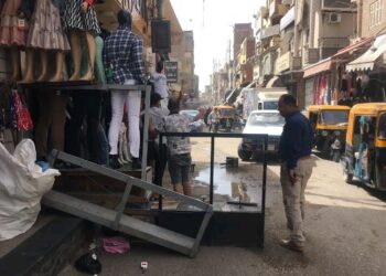 حملة إشغالات مسائيه موسعه تنطلق بشوارع مدينة بلبيس