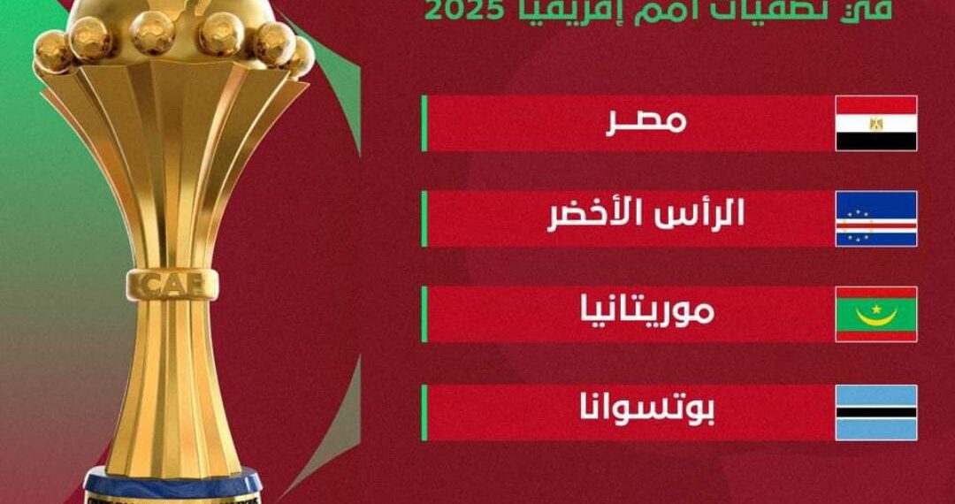 نتائج قرعة تصفيات أمم أفريقيا 2025 بالمغرب كاملة
