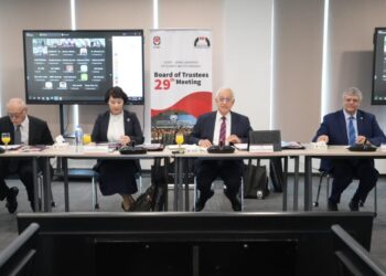 اجتماع مجلس أمناء الجامعة المصرية اليابانية برئاسة معالى الأستاذ الدكتور. هانى هلال رئيس مجلس الامناء